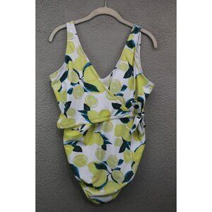 Tempotrek Womens One-Piece Bathing Suit-Lemons-Size Large-New w/Tag